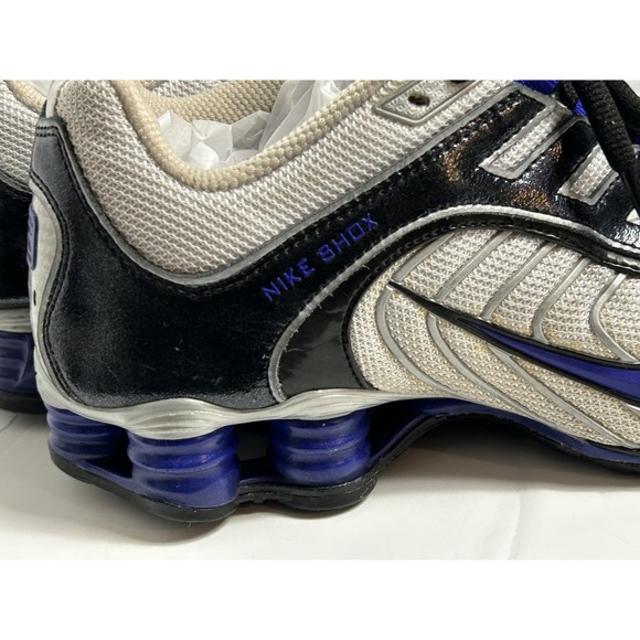 Nike Women's Shox Navina 356918 150 White Concord Purple Black Size 7.5 - Picture 9 of 13